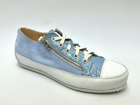 L'ECOLOGICA SNEAKER ECo7018 BIANCO AZZURO