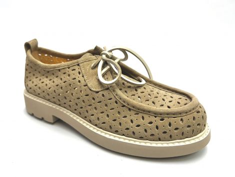 L ECOLOGICA SCHNÜRER EC6365 BEIGE PERFORIERT