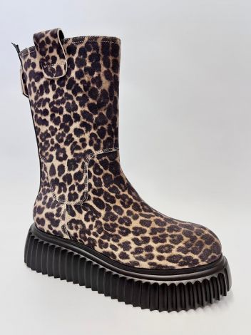 AGL STIEFELETTE MILAGROS D751503 TAUPE NERO