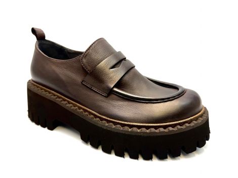 LOFINA MOCASIN 8702 chocolade