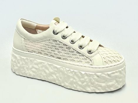 AGL SNEAKER MAGMA MESH D776007 OFFWHITE-MILK